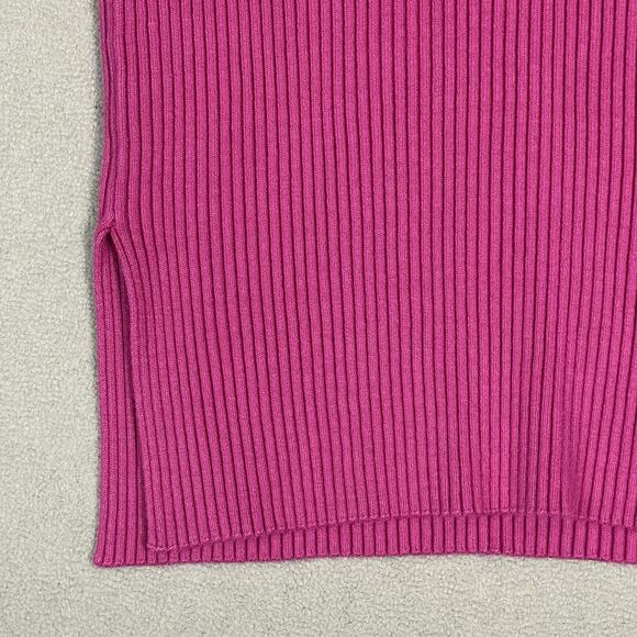 Salt Murphy Shirt Womens‎ XS Pink Ribbed Stretch Short Sleeve V Neck Blouse - Picture 7 of 10